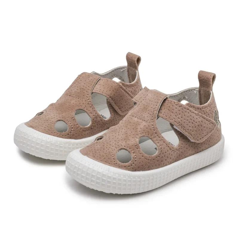 Kids Half Sandals Boys Sports Casual Shoes Cut-outs Hollow Fashion 2025 New Spring Summer Toddlers Children Girls Sandals 21-30