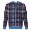 25th Fw Wool Blend Mohair Check Men S Cardigan dlw1Swcd102b1