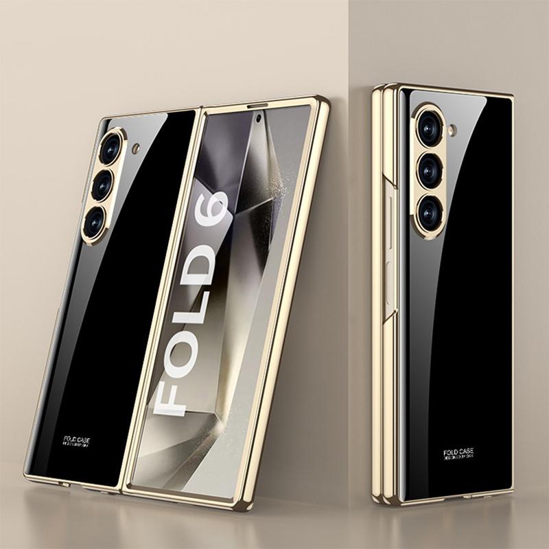 Nou pentru Samsung Galaxy Zfold6 5g Husă Telefon Pictură Creativă Hd Sticlă Securizată Lux Ușor Orificiu de Precizie Husă Protecție la Cădere