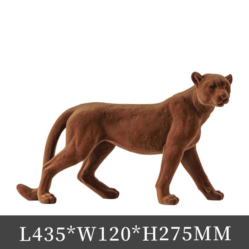 Elegant Leopard Figurine for Home or Office Decor