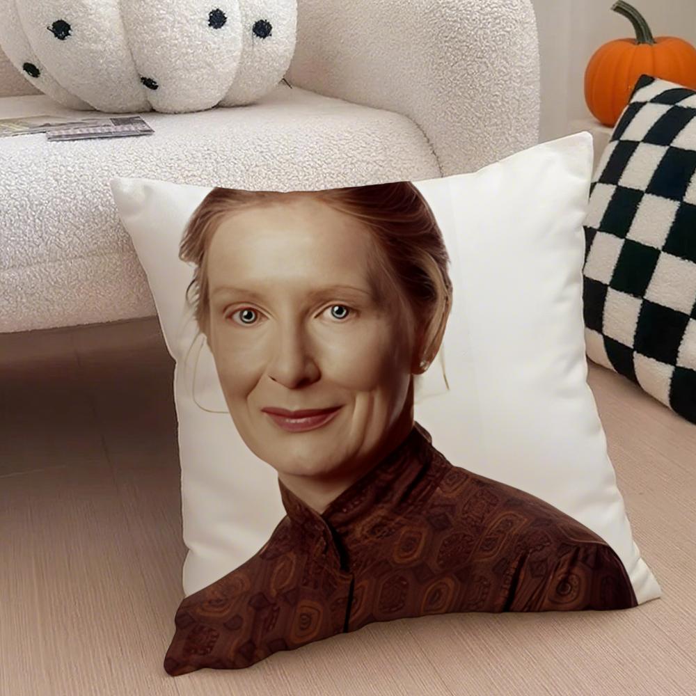 RRuth Fisher Cushion Cover Throw Pillow Cover Hidden Button Durable Polyester Chair Cushion