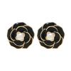 Xiaoxiang Camellia Stud Earrings, High-end Temperament Retro Earrings, New Trendy Flower Elegant Earrings, Women