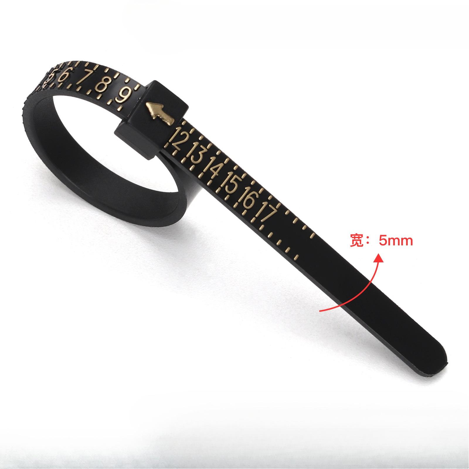 1PC Ring Size Measuring Ruler, Reusable Finger Measuring Tool, Ring Size US Caliper US