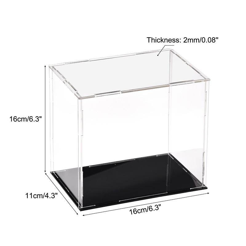 Clear Acrylic Display Case Box Dustproof Storage Countertop Box Protection Showcase Cube Figures Collectibles Model Toy Show Box