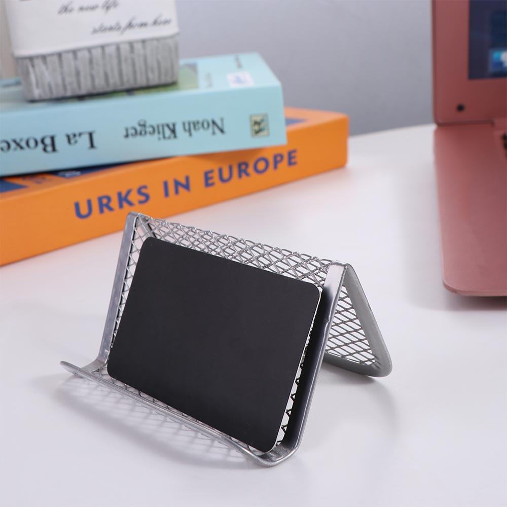 Display Bracket Mesh Card Metal Holder Portable Name Card Display Holder  Decorative