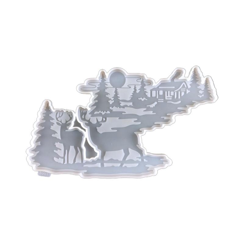 

Wall Hanging Resin Moulds Elk Shape Silicone Moulds Deer Epoxy Resin Mould for DIY Craft Christmas Home Decoration 1