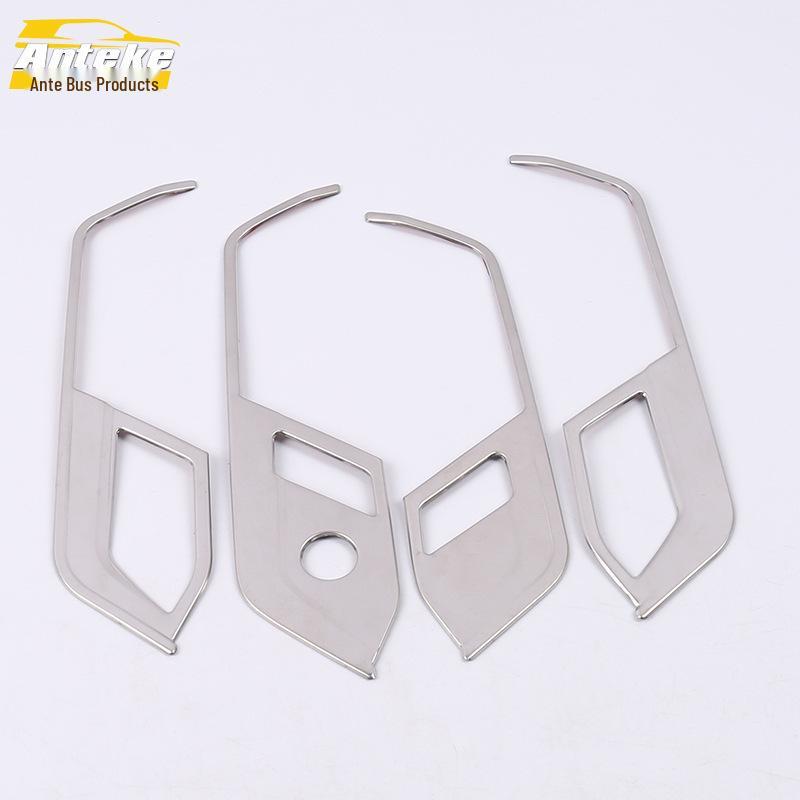 Fits 16 Passat Models: Interior Handle Decorative Frame, Stainless Steel Door Armrest Handle.