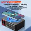 YCS S500/S550/S600 Multi 8 Port USB Charger With 15W Magnetic Wireless Charging PD 100WQC Station For Phones Fast Charge Tools