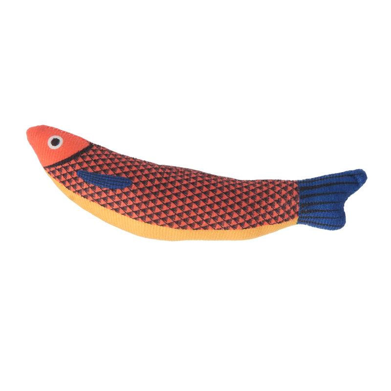 Realistic Eco-Friendly Catnip Artificial Fish Soft Interactive Chew Toy Bite-Resistant for Indoor Cats Chewing Relaxing Opp Bag