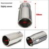 A6 Stainless Steel Slant Mouth Tailpipe Exhaust Decoration