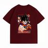 Dragon Ball Z Goku Multiple Forms Print T-Shirt Casual Short Sleeve Cotton Anime Streetwear Unisex's T-Shirt