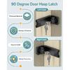 90-Degree Door Lock with Key, Right-Angle Sliding Hasp Latch for Outward-Opening Barn/Closet/Cabinet Doors, Screw Mount, 2 Keys