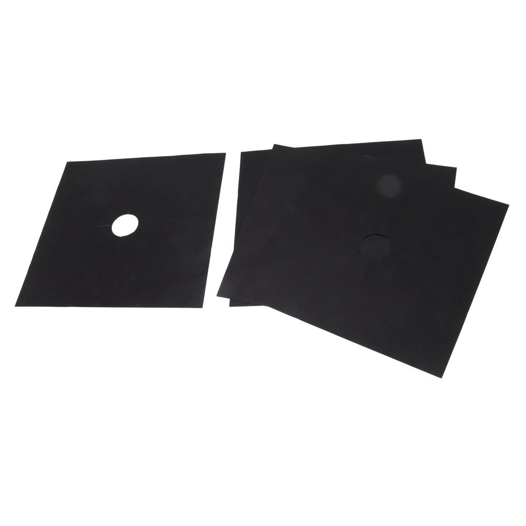 4Pcs Stove Burner Cover PTFE Coating Non Stick Gas Range Stove Top Protector Pad for Kitchen