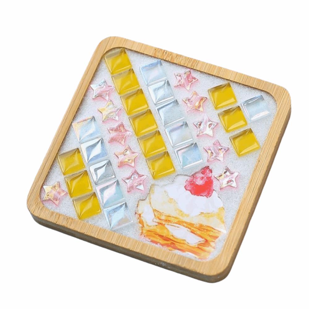

Intellectual Development DIY Mosaic Coaster Kit Mosaic Crystal Craft Tool Kit Children Gifts Style 8