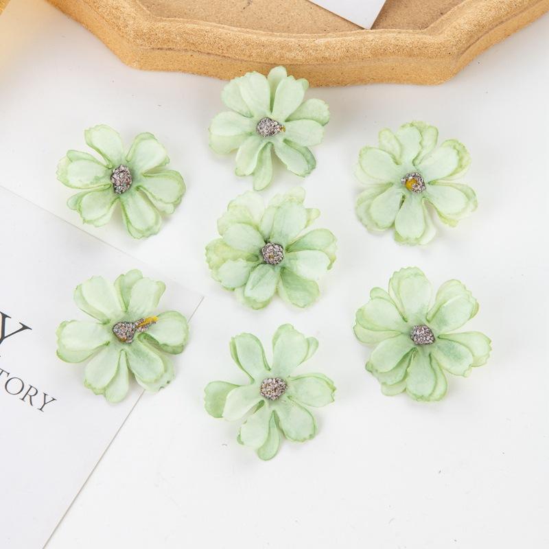 Simulation Star Language Flowers Diameter About 4.5cm Daisy Ethnic Headdress DIY Handmade Gift Box Candy Box Decorative Flowers Elegance Fake Flowers