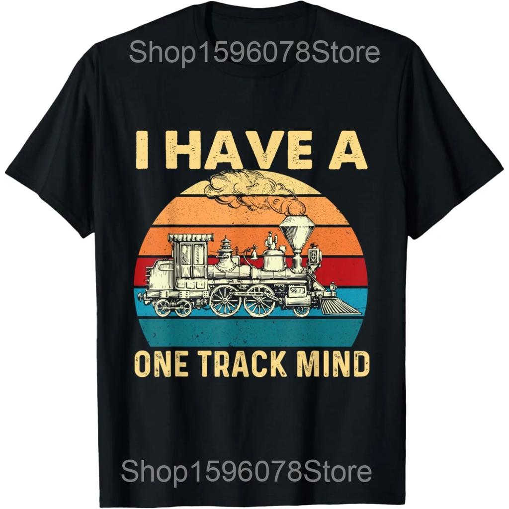 Train Railroad Engineer Railway Steam Train Conductor T Shirts Unisex Humor Streetwear Tee Short Sleeve Unisex Loose Clothing