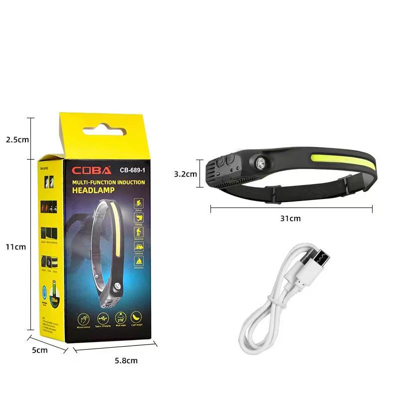 

4-Pack Headlamps, Super Bright LED Head Lamp with Adjustable Headband, Waterproof Suitable for Camping and Outdoor Activities 1Pcs