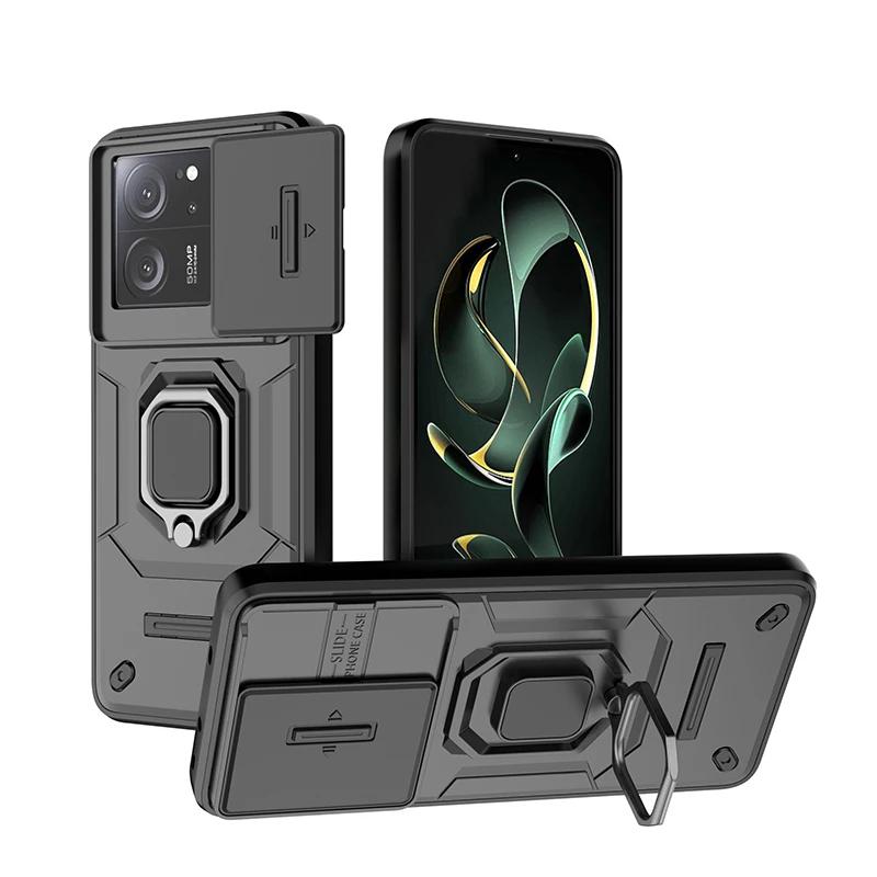 Für xiaomi 13t pro Hülle Schiebekamera Schutzhüllen für xiaomi 13t mi113 mi 13 t pro xiaomi13t magnetischer Halter Rückseite