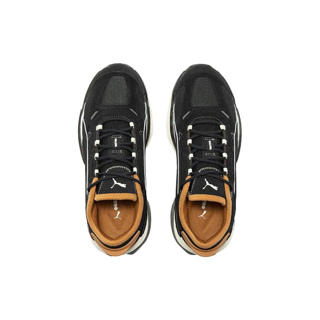 Puma Extent Nitro Heritage Jet Black Brown Unisex Sneakers Whisper-White 385556-01