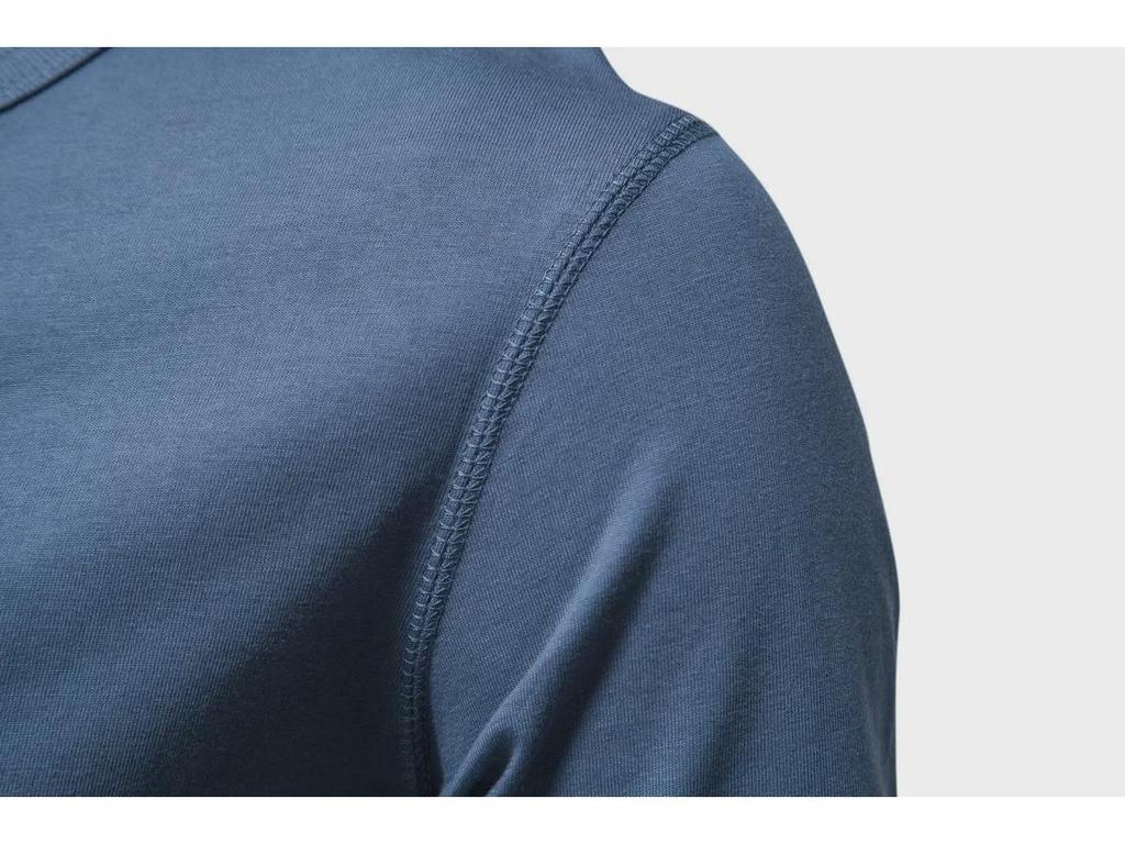 Pánské jednobarevné americké letní jednobarevné tričko Henley s polovičním rukávem - trendy sportovní oblečení pro volný čas