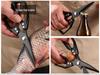 Japanese 7th Gen Multifunctional Kitchen Scissors: Powerful Stainless Steel SK5 for Fish & Chicken Bones