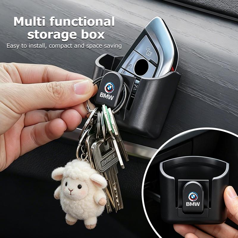 BKSN4 Car Center Console Multifunctional Glasses Remote Storage Box For BMW M E87 E30 E46 E28 E39 F18 F35 G03 F10 E93 F20