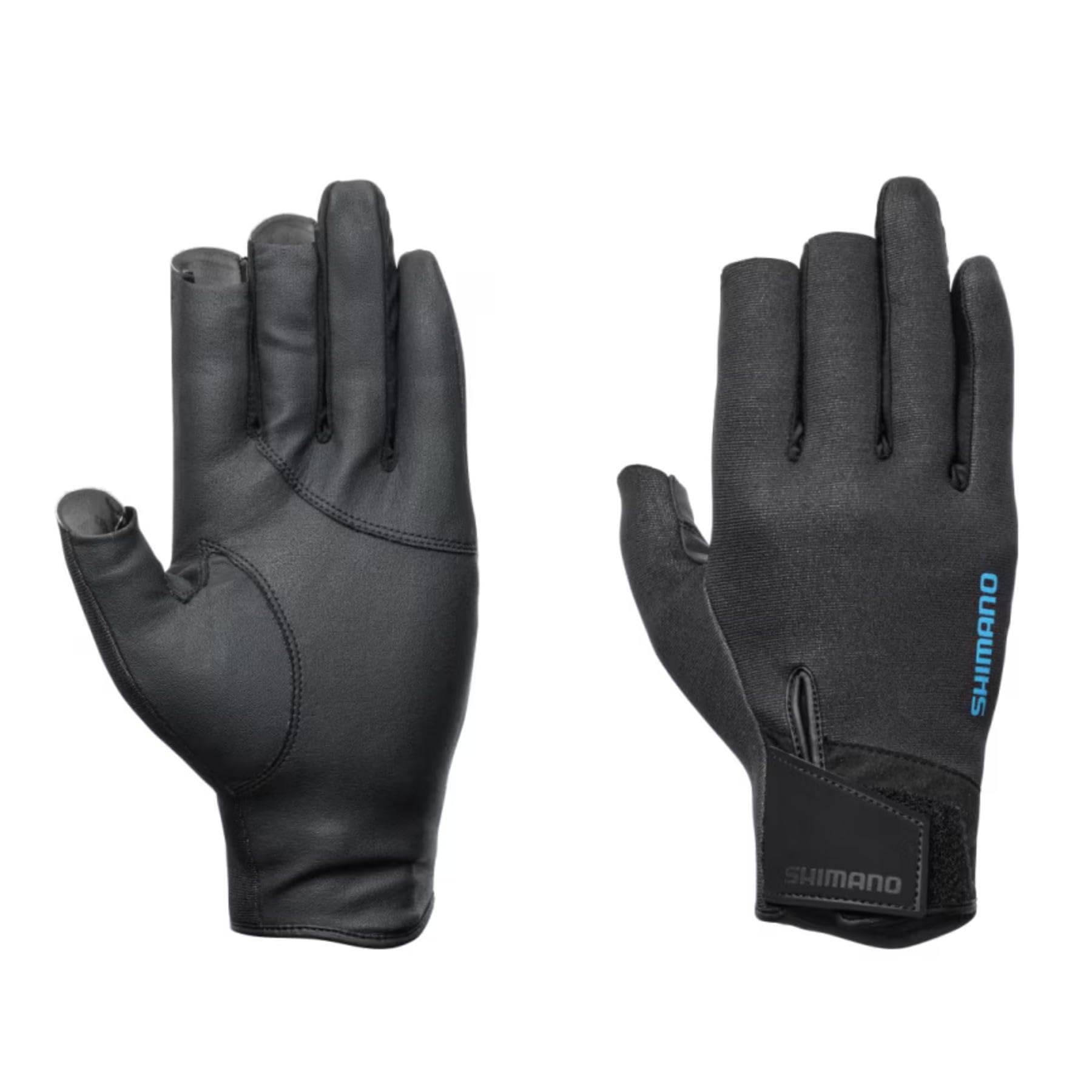 

SHIMANO 03 Titanium Alpha Size S Gloves, 3-Piece Cut, Semi-Long, GL-055Y, Black, чёрный