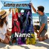 Custom Name Personalized Jujutsu Kaisen Print Beach Towel, for Trip Camping Beach Party Home Decor, Birthday Gift for Family & Friends