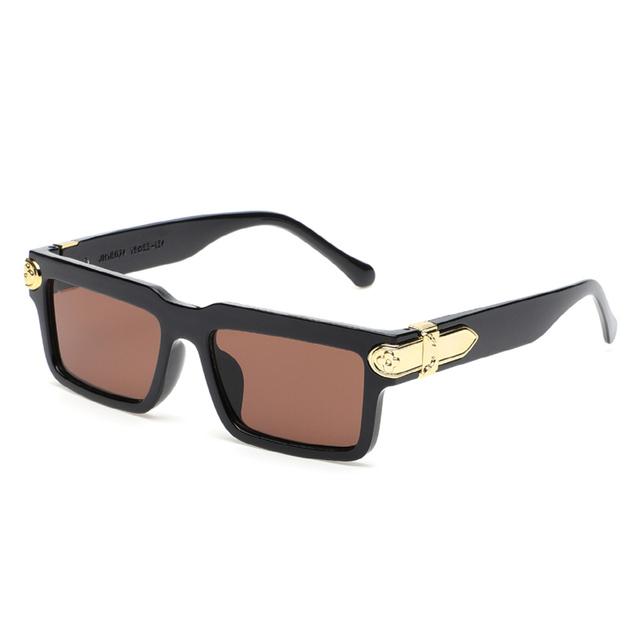 Retro Dame Square Small Square Solbriller | Vintage rektangel solbriller menn - solbriller