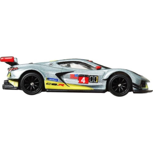 Hot Wheels Car Culture Race Day Corvette C8.R Vehicle Toy Diecast Model Car, Gray, HRV95, Ages 3 and Up
