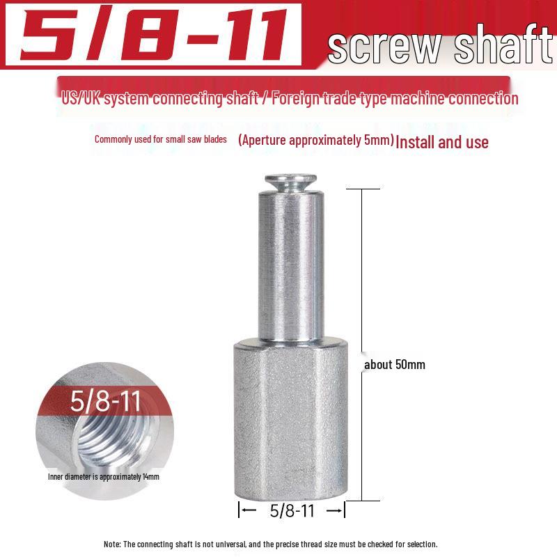 125mm Angle Grinder Shaft: 5mm Hole, Small Diamond Saw Blade, M14 Rod