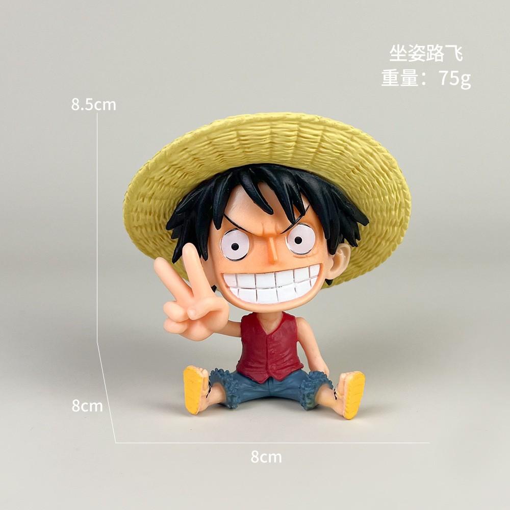 

One Piece Action Figures Set Fire Fist Luffy Roronoa Zoro Portgas Ace Sanji Battle Model Dolls Zoro Sabo Ghost Collectible Toys