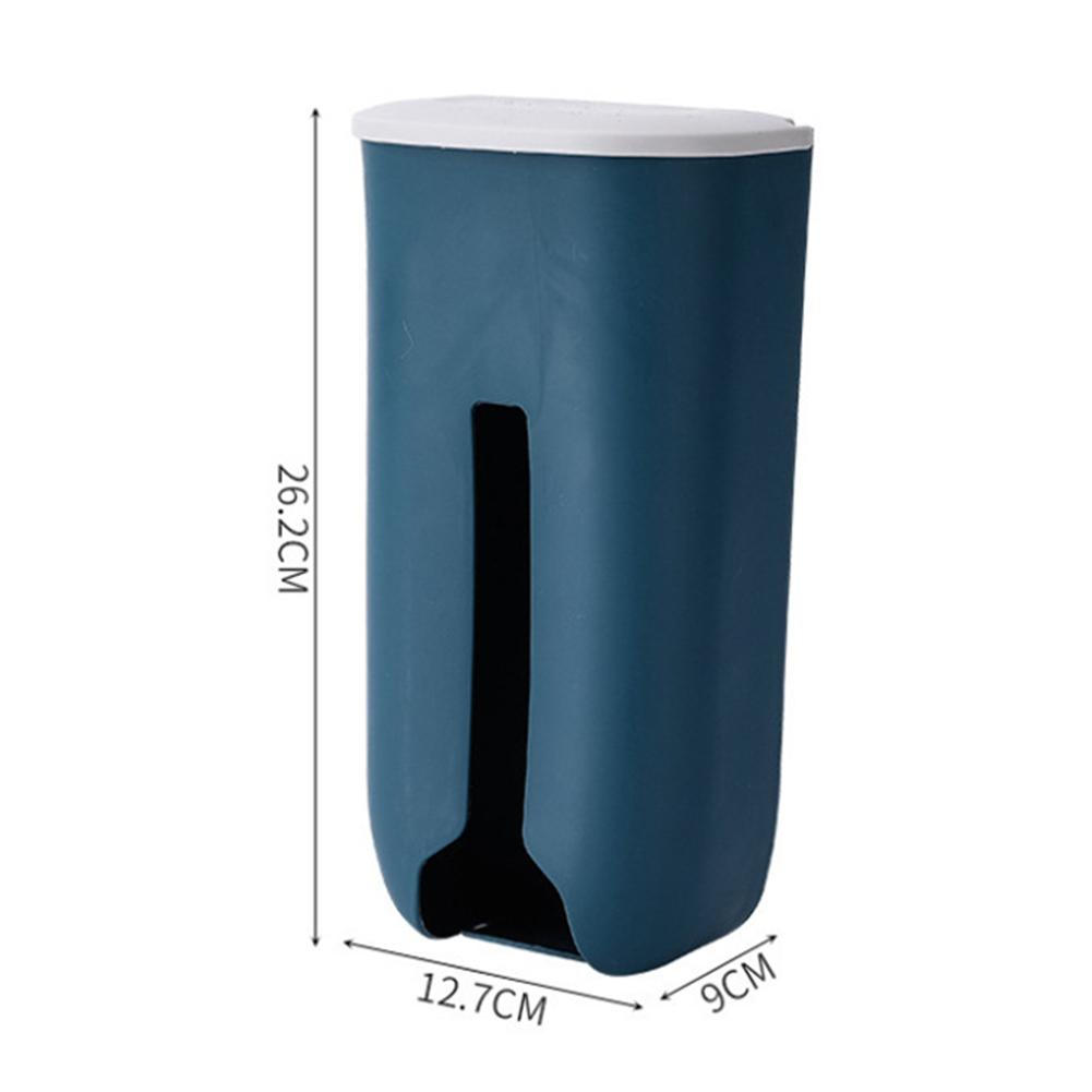 Kitchen Grocery Plastic Bag Holder Dispenser Wall Mount Garbage Bag Holder Refillable Trash Bag Saver Kitchen Organizer