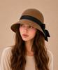 Baseukala Frill Ribbon Raffia Hat (3Colors)