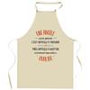 Tablier De Cuisine - Une Angèle Aussi Géniale - Impression Bretonne - Coton Résistant - Liens Ajustables