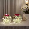 Värmeljushållare Genomskinligt Glas Värmetålig Julvärmeljus Ljusstake För Fest Träd Bröllop Inomhus