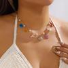 Imitation Pearl Starfish Shell Necklace Versatile Collarbone Chain Summer Ocean Style Accessory Daily Accessory