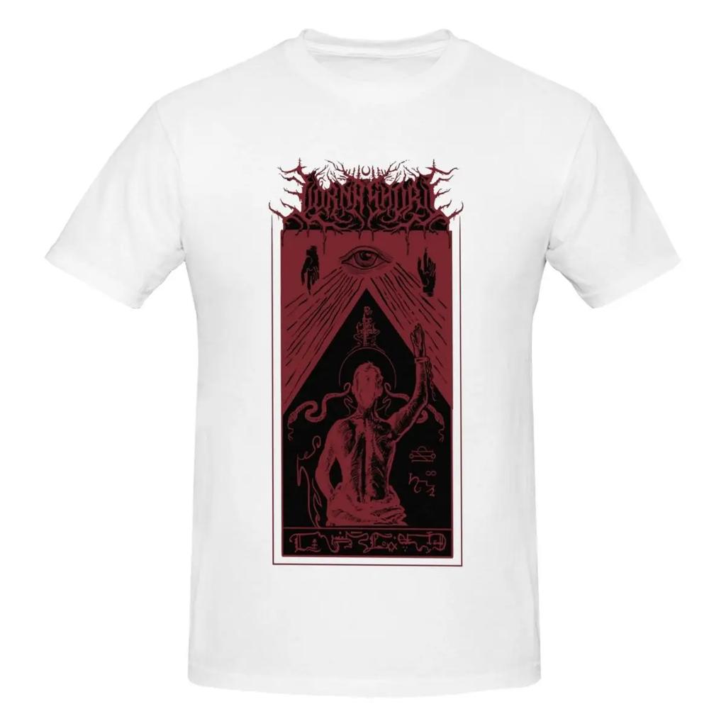 Summer Harajuku  Men's Lorna Shore Immortel Rock T Shirts Pure Cotton Clothing Fashion Short Sleeve Crew Neck Tee Shirt Big Size