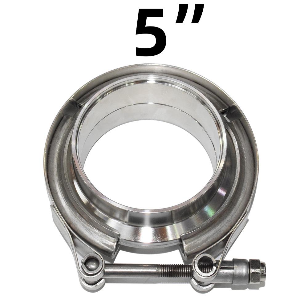 304 Stainless Steel 2“ 2.25"2.5" 3" V band Clamp 3"Inch V-band 2.5 3 Inch Exhaust Flange 76mm Turbo Exhaust Vband V Clamps Kits