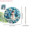 Christmas Snowman Wooden Sign - Christmas Wreath Sign Yard Door Wall Hanging Decor Ideal Christmas Gifts Christmas Decoration