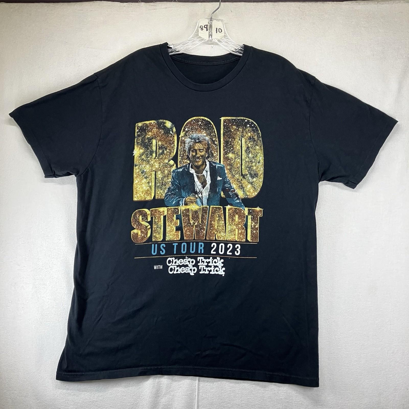 Rod Stewart T Shirt Cheap Trick Band Tour XL Thin Lightweight Cotton Colorful Unisex T-Shirt M