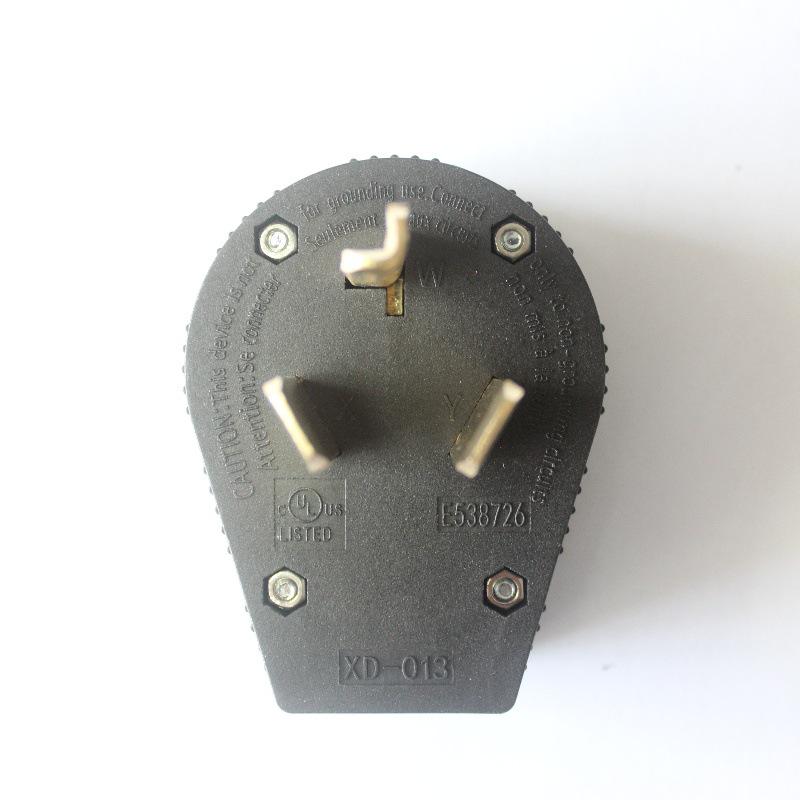 XIONGDA NEMA 10-30P 30A 125-250V Industrial Three-Hole Plug