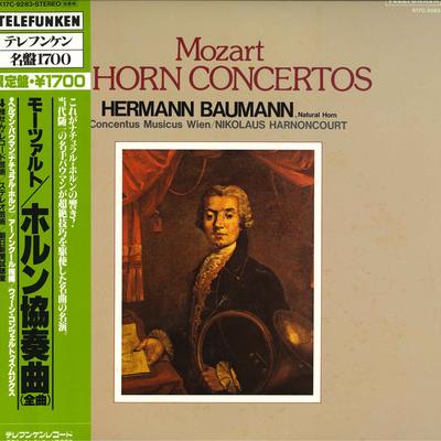 LP Record HERMANN BAUMANN NIKOLAUS HARNONCOU  Mozart 4 Horn Concertos K17C9283 TELEFUNKEN 1974 Japan Obi Classical Used
