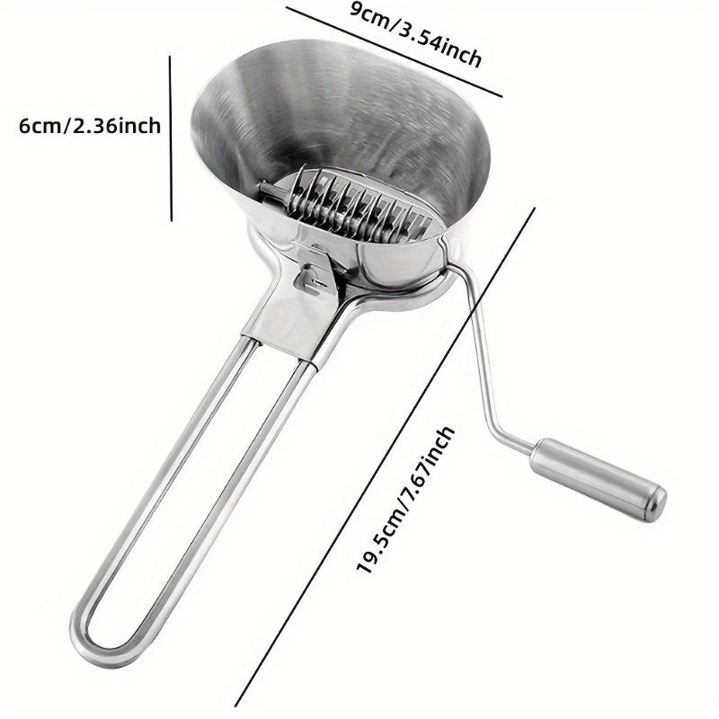 Trituratore per Erbe Acciaio Inossidabile Grattugia Rotante per Verdure Trituratore per Prezzemolo Vaniglia Tritatutto per Coriandolo Menta Macinazione Manuale in Metallo