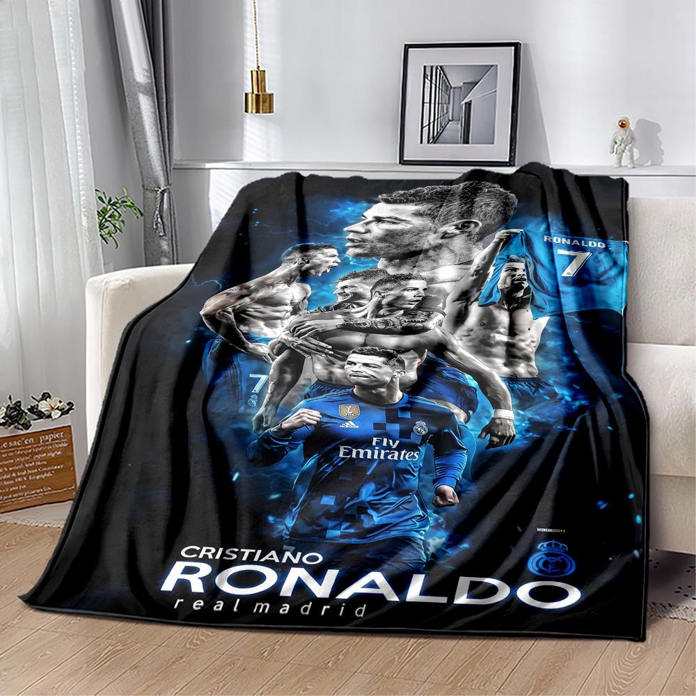Ronaldo's Powerful Cristiano Celebration Blanket Durable Comfort Perfect for Bed Office Picnics Four Seasons Universal Modern