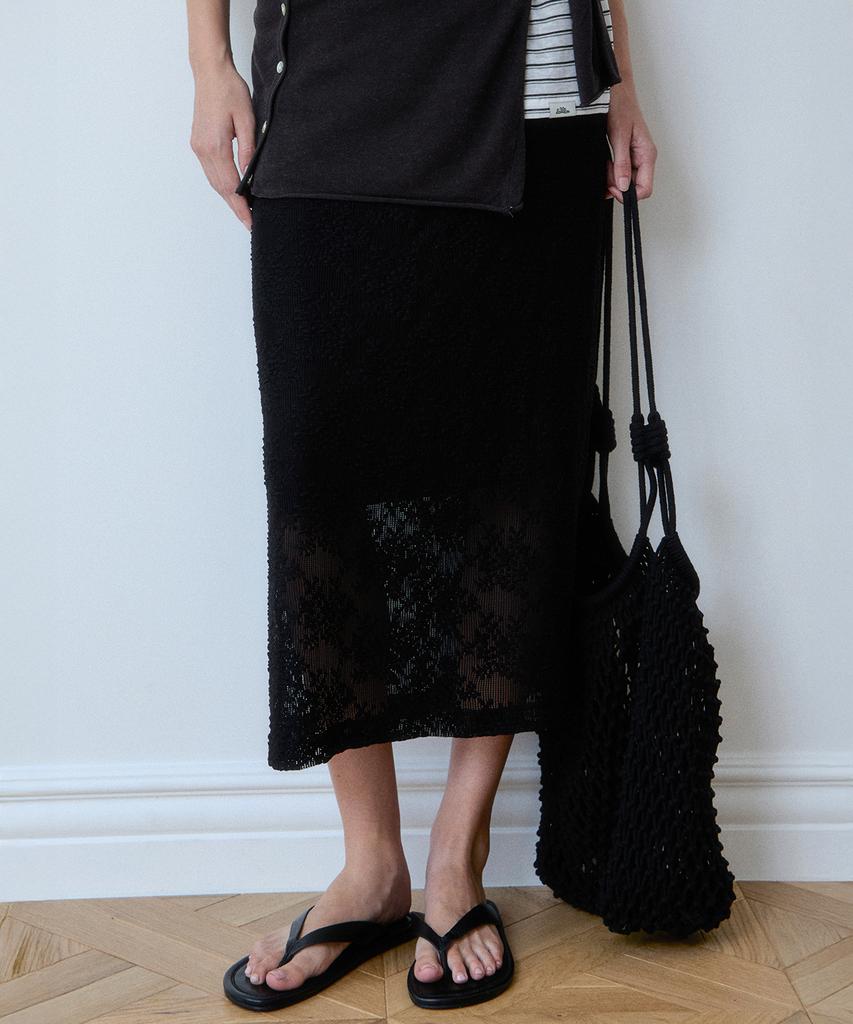 LOVLOV Crochet Cool Banding Skirt (2 Colors)