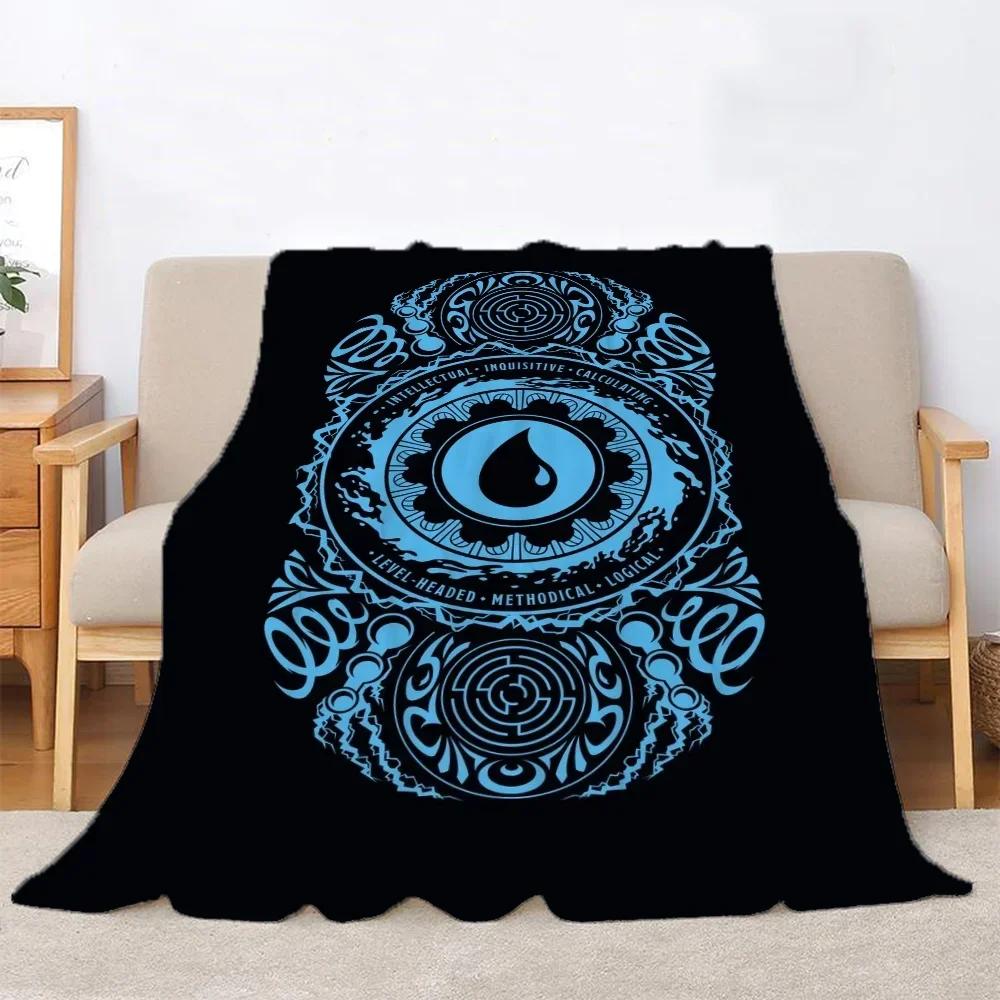 Magic the Gathering Kawaii Blanket King Size Bed Blankets & Throws Microfiber Bedding Knitted Plaid Home Interior Beach Towel
