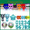 Cartoon Shape Sprunki Foil Balloons For Festive Events And Childrens Parties