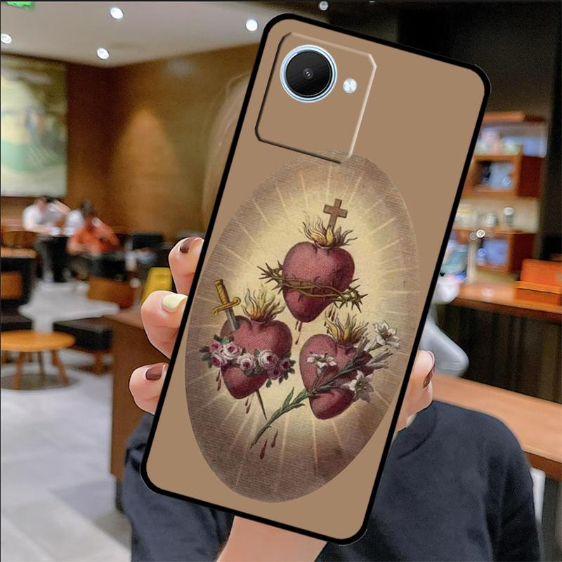 

Hearts of the Holy Family Case For Realme C75 C67 C61 C55 C53 C51 C21Y C25S 10 11 12 13 14 Pro Plus GT 6T 6 5 GT7 Pro Realme 14 Pro Plus