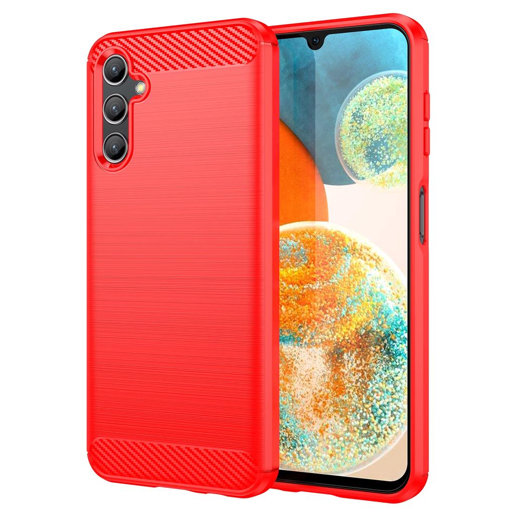Carbon Fiber Texture TPU Case for Samsung Galaxy A14 A24 A34 A54 5G A73 A53 A33 A13 A23 A52 Shockproof Protective Cover Funda